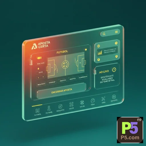 Tela mobile da p5 com navegação leve e resposta ágil