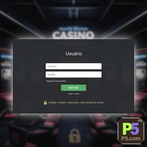 Tela de segurança da conta com verificação no p5